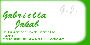 gabriella jakab business card